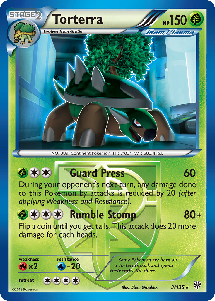 Torterra (3/135) [Black & White: Plasma Storm] | Silver Goblin