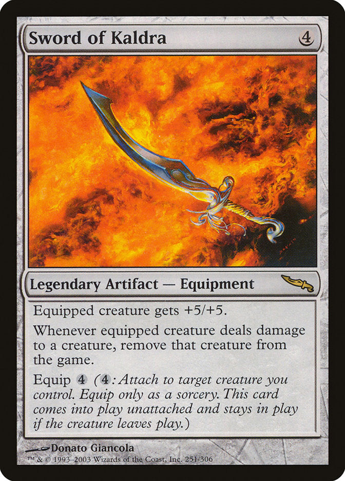 Sword of Kaldra [Mirrodin] | Silver Goblin