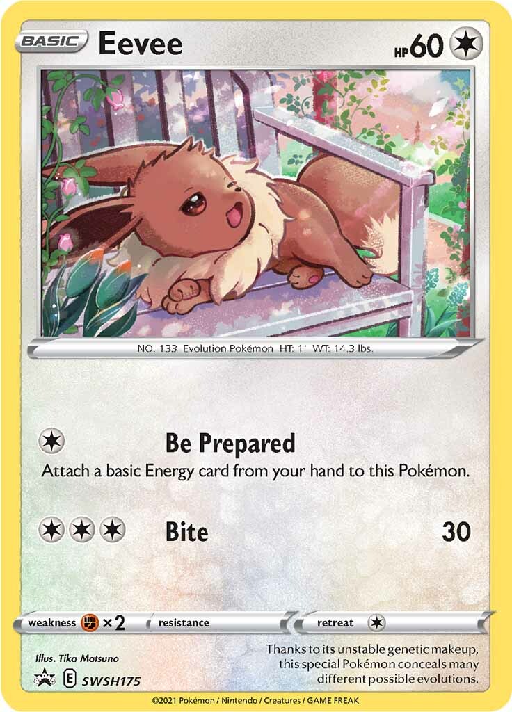 Eevee (SWSH175) [Sword & Shield: Black Star Promos] | Silver Goblin