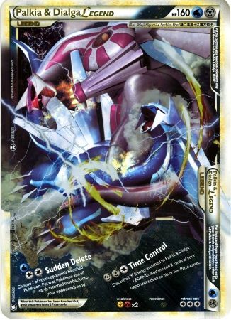 Palkia & Dialga LEGEND (101/102) (Jumbo Card) [HeartGold & SoulSilver: Triumphant] | Silver Goblin