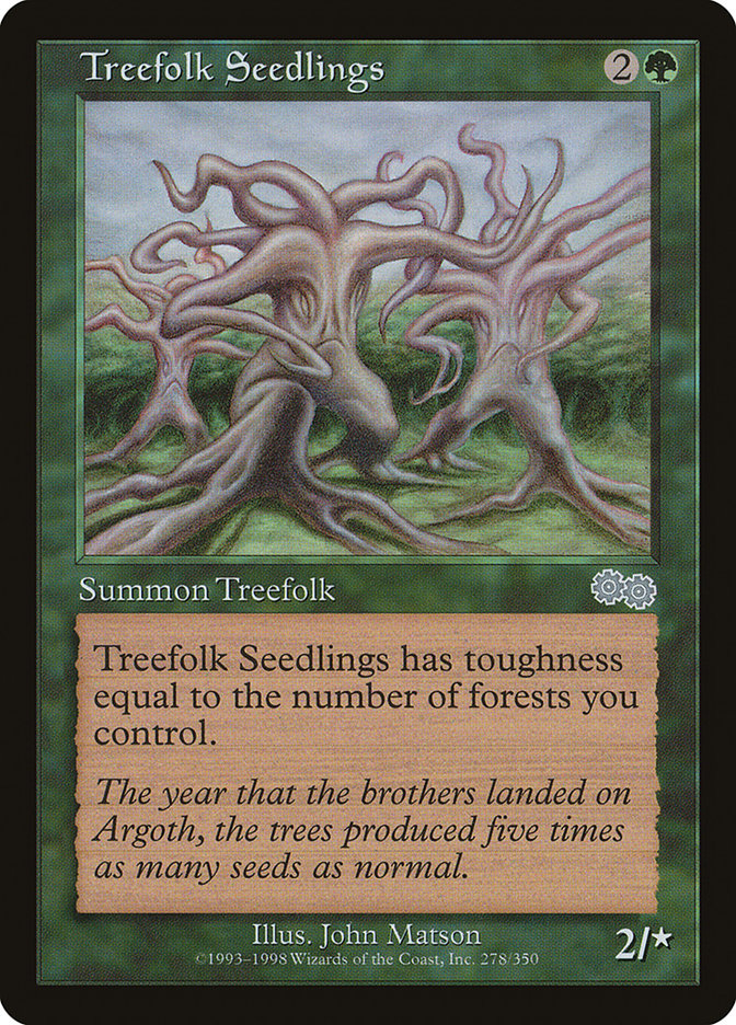 Treefolk Seedlings [Urza's Saga] | Silver Goblin