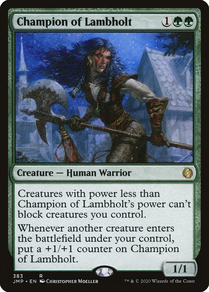 Champion of Lambholt [Jumpstart] | Silver Goblin
