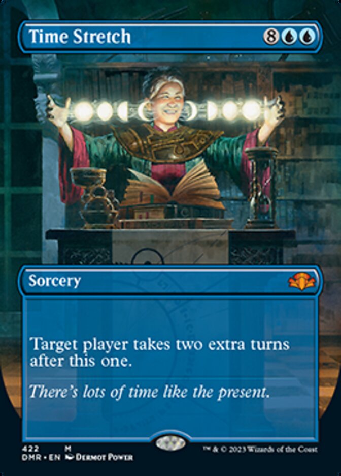 Time Stretch (Borderless Alternate Art) [Dominaria Remastered] | Silver Goblin