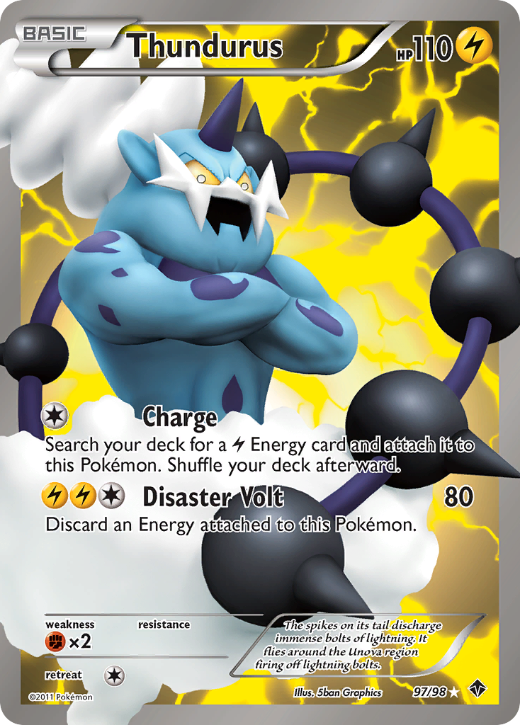 Thundurus (97/98) [Black & White: Emerging Powers] | Silver Goblin