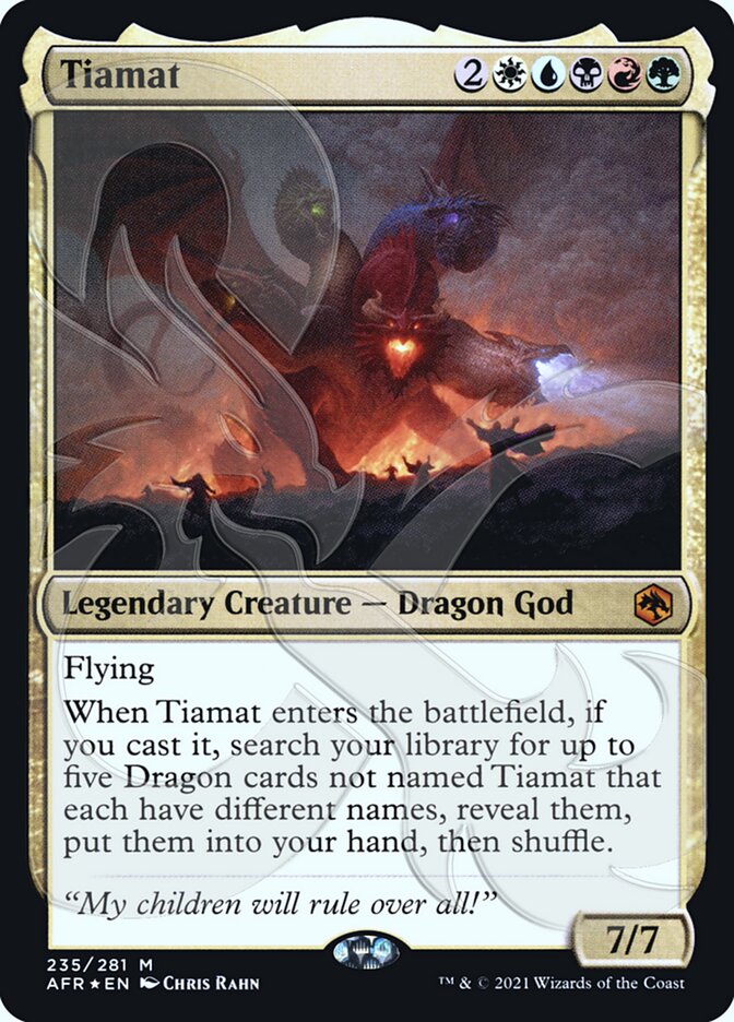 Tiamat (Ampersand Promo) [Dungeons & Dragons: Adventures in the Forgotten Realms Promos] | Silver Goblin