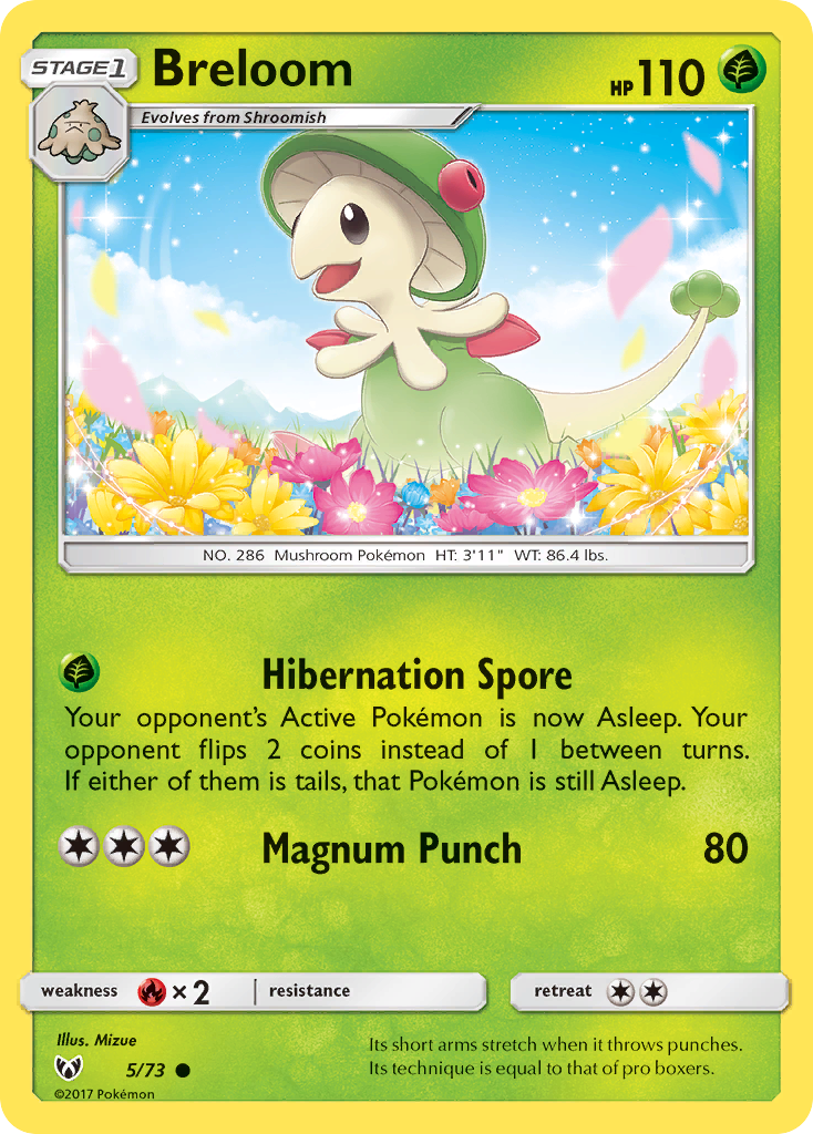 Breloom (5/73) [Sun & Moon: Shining Legends] | Silver Goblin