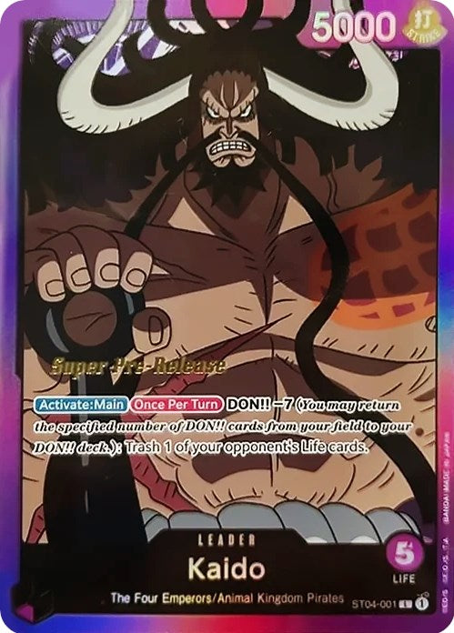 Kaido [Super Pre-Release Starter Deck: Animal Kingdom Pirates] | Silver Goblin