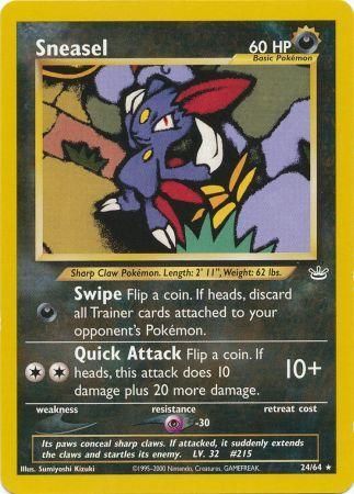 Sneasel (24/64) [Neo Revelation Unlimited] | Silver Goblin