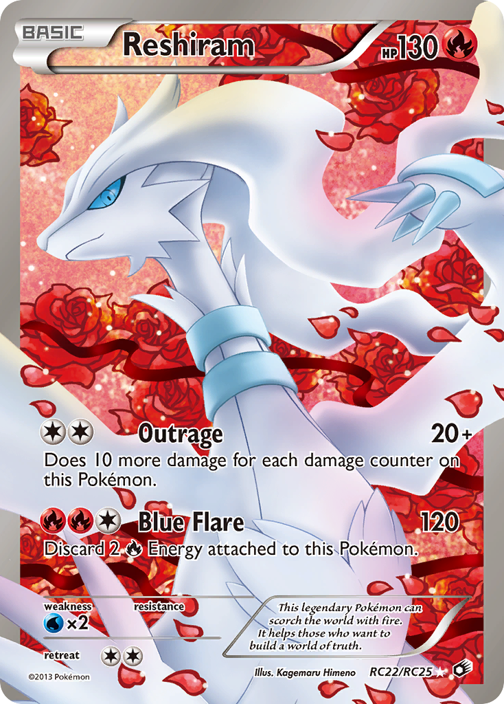 Reshiram (RC22/RC25) [Black & White: Legendary Treasures] | Silver Goblin