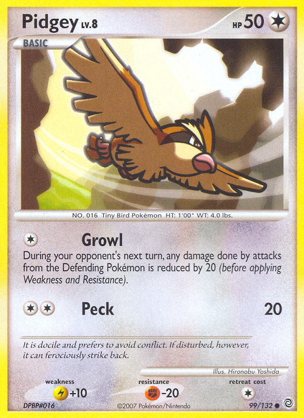 Pidgey (99/132) [Diamond & Pearl: Secret Wonders] | Silver Goblin