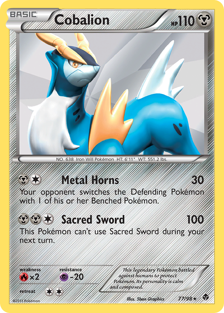 Cobalion (77/98) [Black & White: Emerging Powers] | Silver Goblin