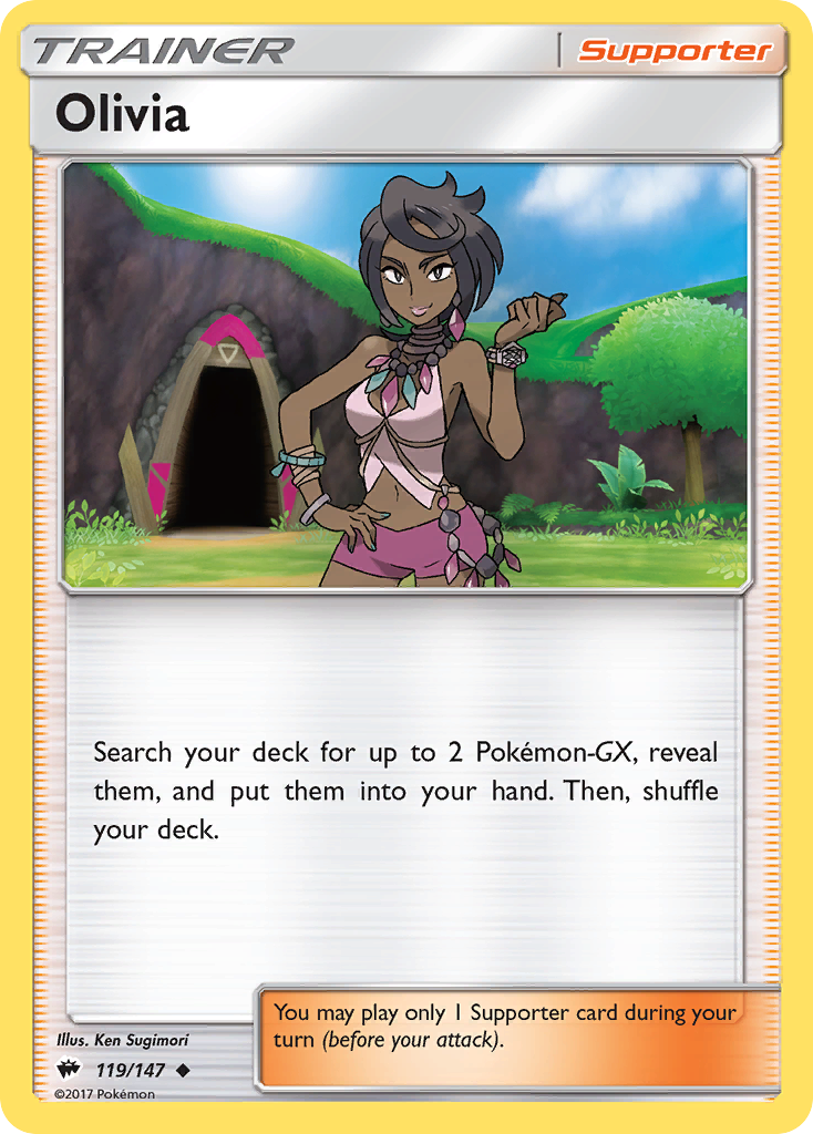 Olivia (119/147) [Sun & Moon: Burning Shadows] | Silver Goblin