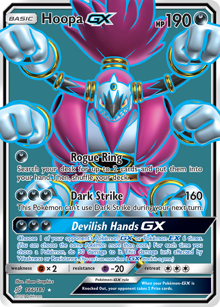 Hoopa GX (166/181) [Sun & Moon: Team Up] | Silver Goblin