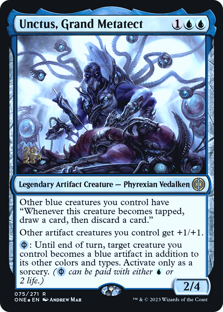 Unctus, Grand Metatect [Phyrexia: All Will Be One Prerelease Promos] | Silver Goblin