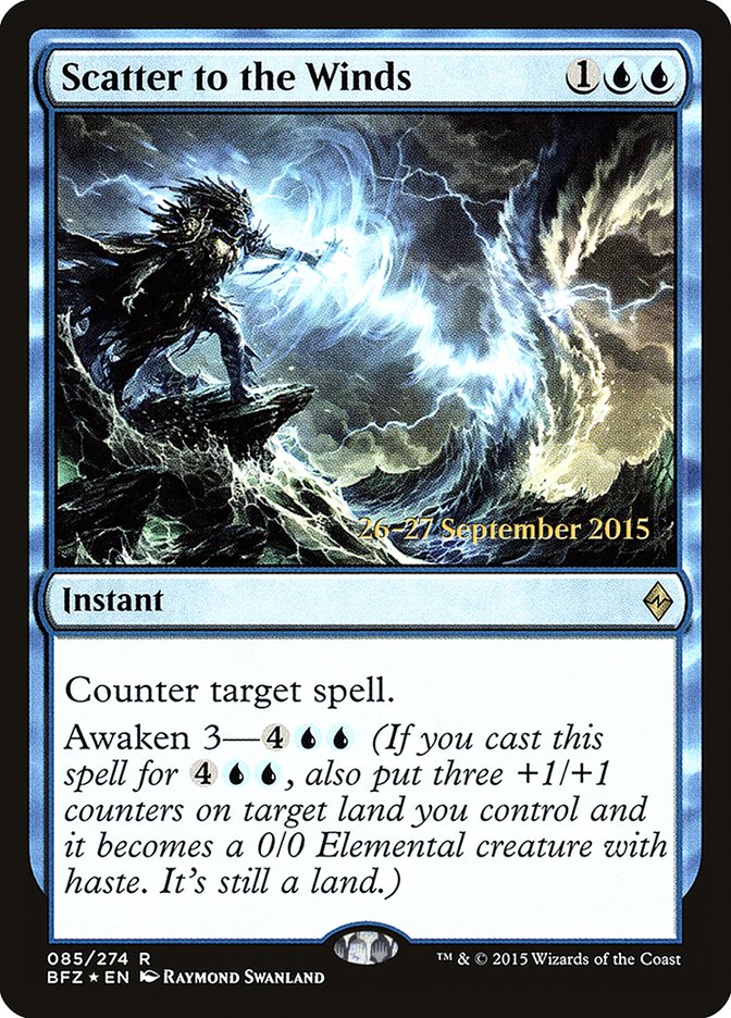 Scatter to the Winds [Battle for Zendikar Prerelease Promos] | Silver Goblin