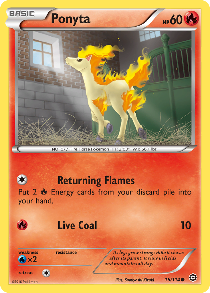 Ponyta (16/114) [XY: Steam Siege] | Silver Goblin