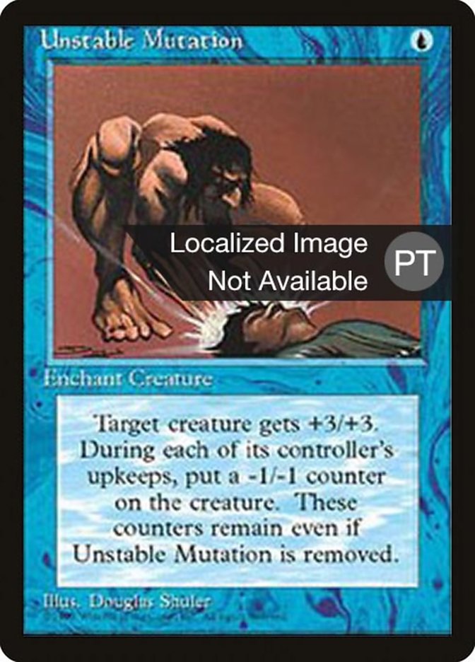 Unstable Mutation [Fourth Edition (Foreign Black Border)] | Silver Goblin