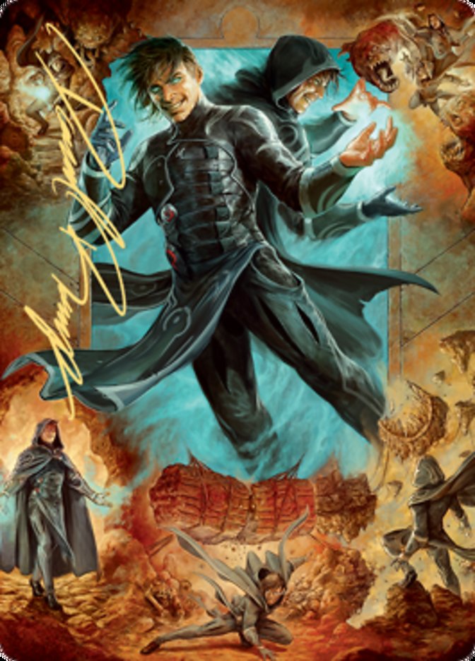 Jace, Mirror Mage 2 Art Card (Gold-Stamped Signature) [Zendikar Rising Art Series] | Silver Goblin