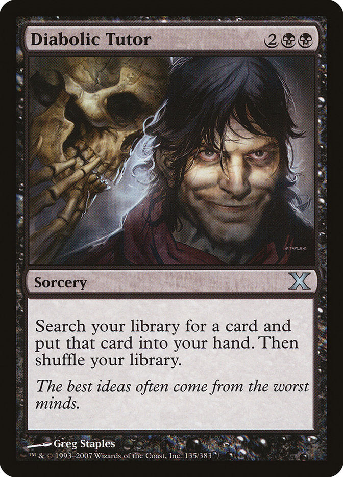 Diabolic Tutor [Tenth Edition] | Silver Goblin