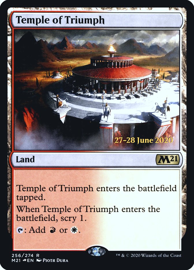 Temple of Triumph [Core Set 2021 Prerelease Promos] | Silver Goblin