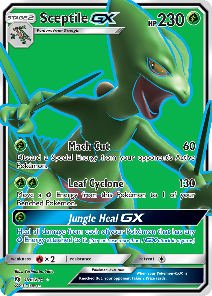 Sceptile GX (196/214) [Sun & Moon: Lost Thunder] | Silver Goblin