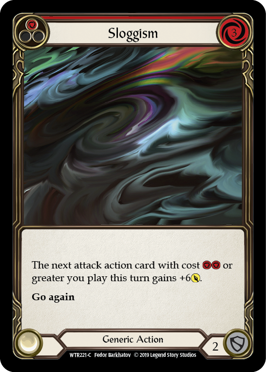 Sloggism (Red) [WTR221-C] (Welcome to Rathe)  Alpha Print Rainbow Foil | Silver Goblin