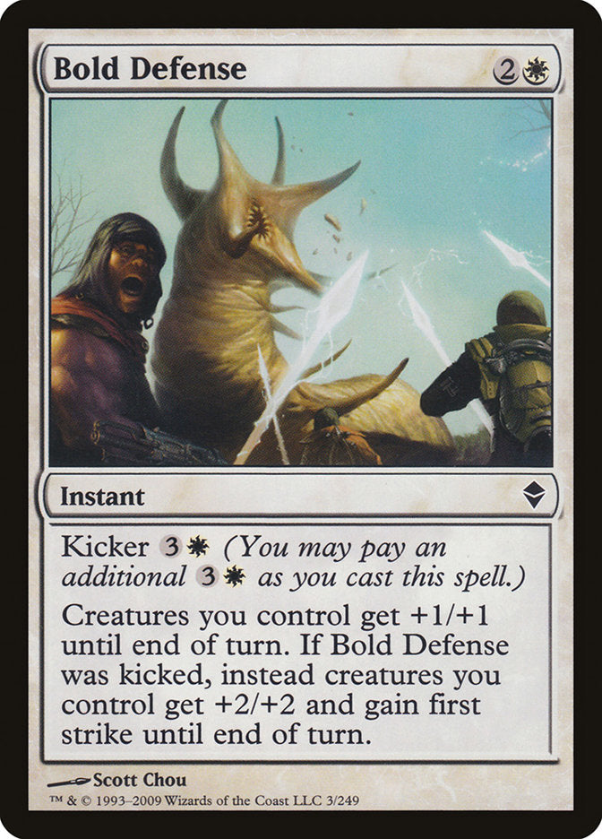 Bold Defense [Zendikar] | Silver Goblin