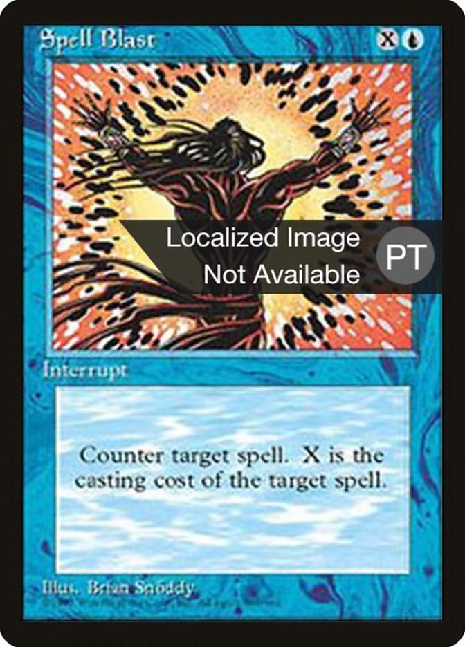 Spell Blast [Fourth Edition (Foreign Black Border)] | Silver Goblin