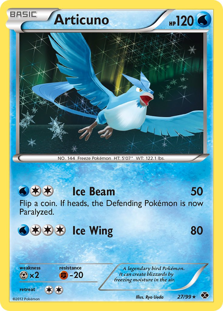 Articuno (27/99) (Blister Exclusive) [Black & White: Next Destinies] | Silver Goblin