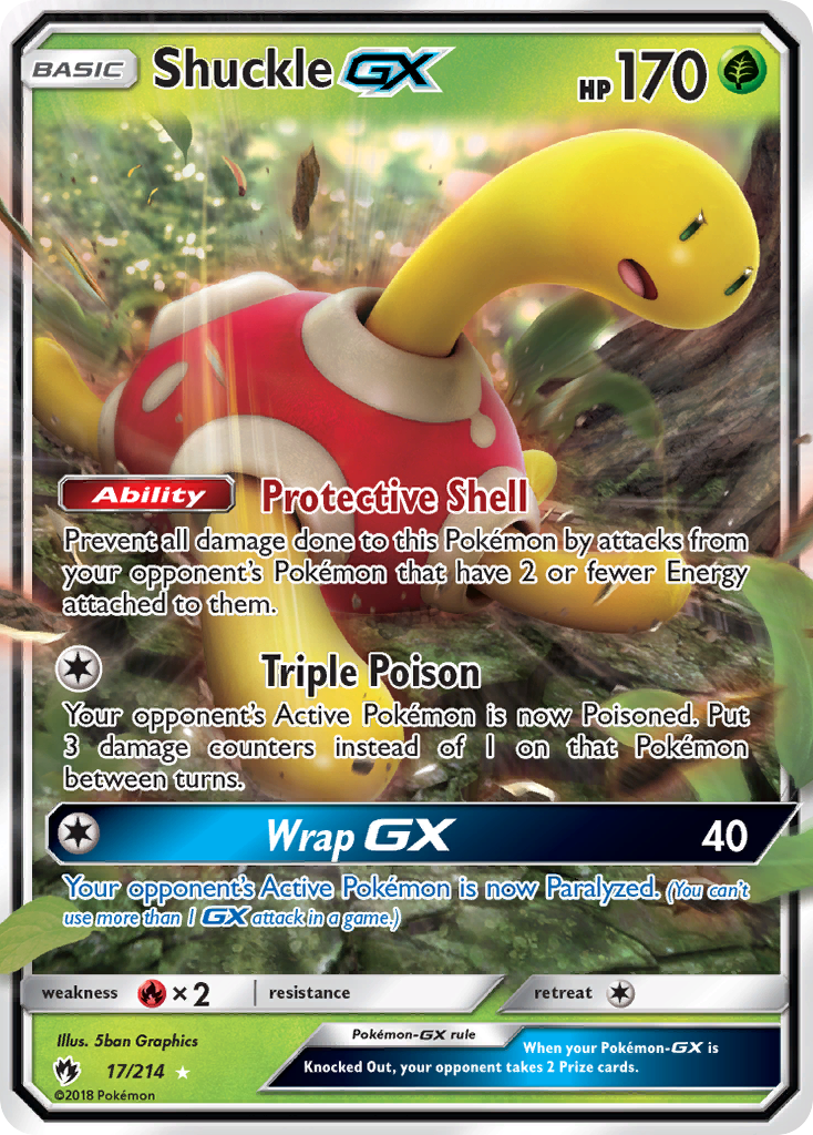 Shuckle GX (17/214) [Sun & Moon: Lost Thunder] | Silver Goblin