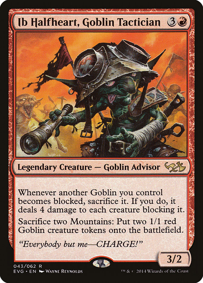 Ib Halfheart, Goblin Tactician (Elves vs. Goblins) [Duel Decks Anthology] | Silver Goblin