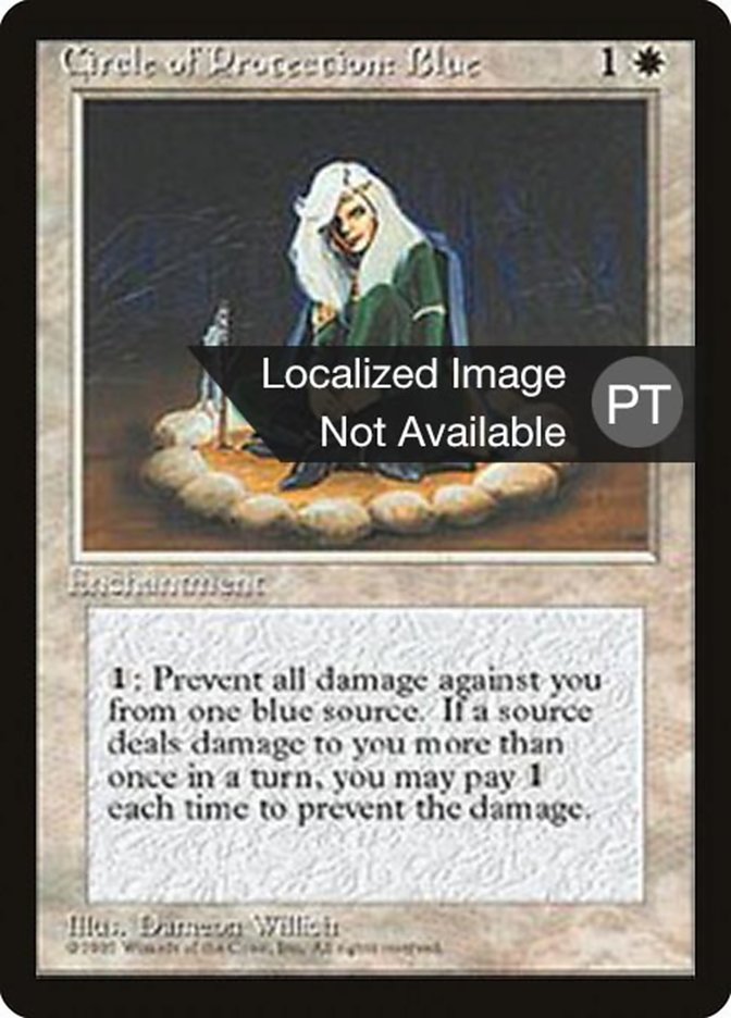 Circle of Protection: Blue [Fourth Edition (Foreign Black Border)] | Silver Goblin