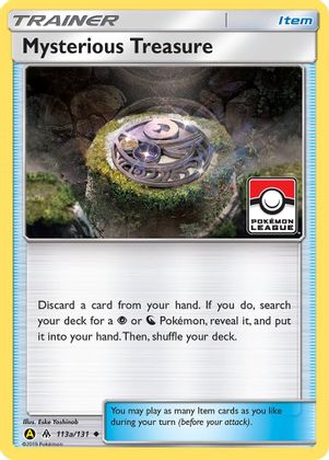 Mysterious Treasure (113a/131) (League Promo) [Sun & Moon: Forbidden Light] | Silver Goblin