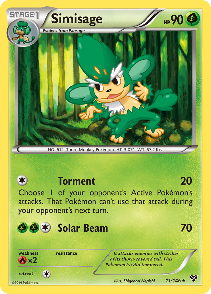 Simisage (11/146) [XY: Base Set] | Silver Goblin