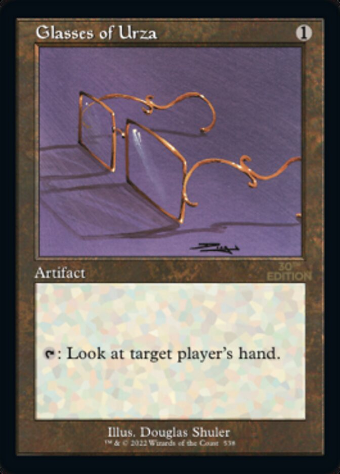 Glasses of Urza (Retro) [30th Anniversary Edition] | Silver Goblin