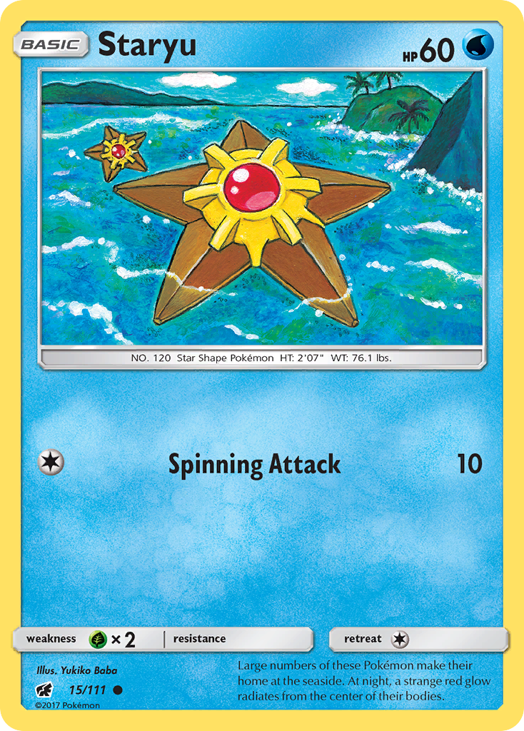 Staryu (15/111) [Sun & Moon: Crimson Invasion] | Silver Goblin