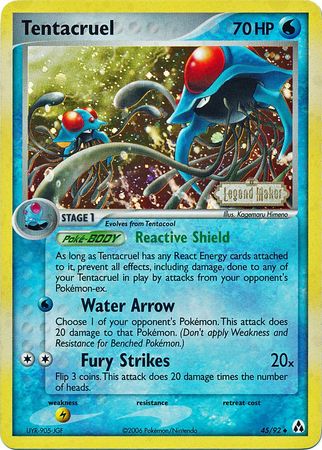 Tentacruel (45/92) (Stamped) [EX: Legend Maker] | Silver Goblin