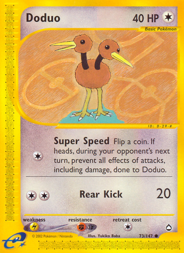 Doduo (73/147) [Aquapolis] | Silver Goblin