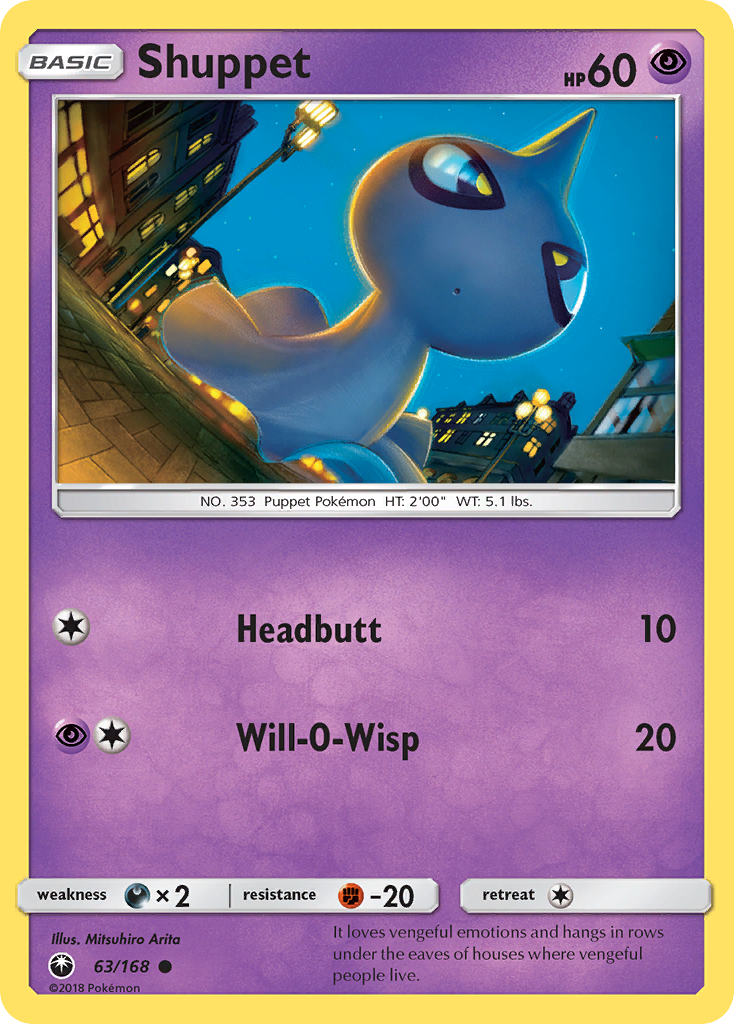 Shuppet (63/168) [Sun & Moon: Celestial Storm] | Silver Goblin