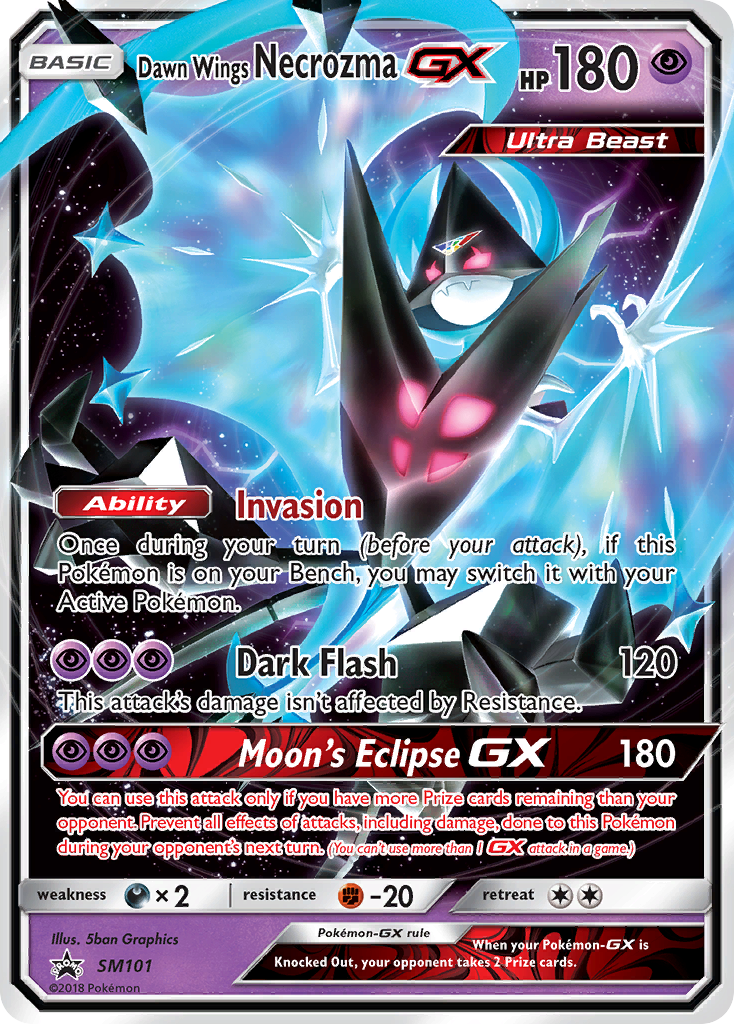 Dawn Wings Necrozma GX (SM101) [Sun & Moon: Black Star Promos] | Silver Goblin