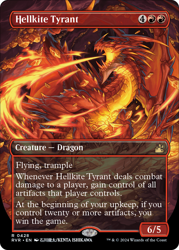 Hellkite Tyrant (Anime Borderless) [Ravnica Remastered] | Silver Goblin