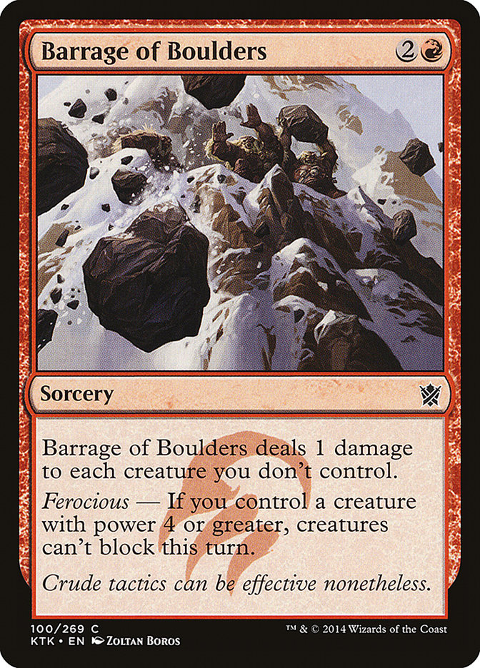 Barrage of Boulders [Khans of Tarkir] | Silver Goblin
