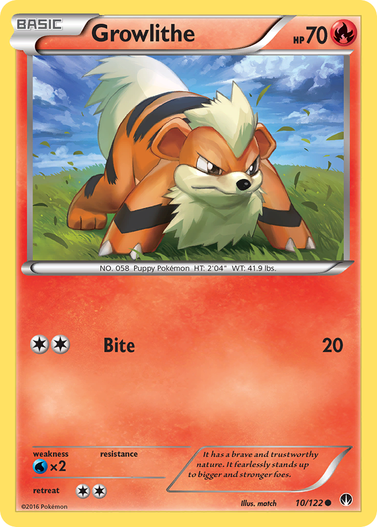 Growlithe (10/122) [XY: BREAKpoint] | Silver Goblin