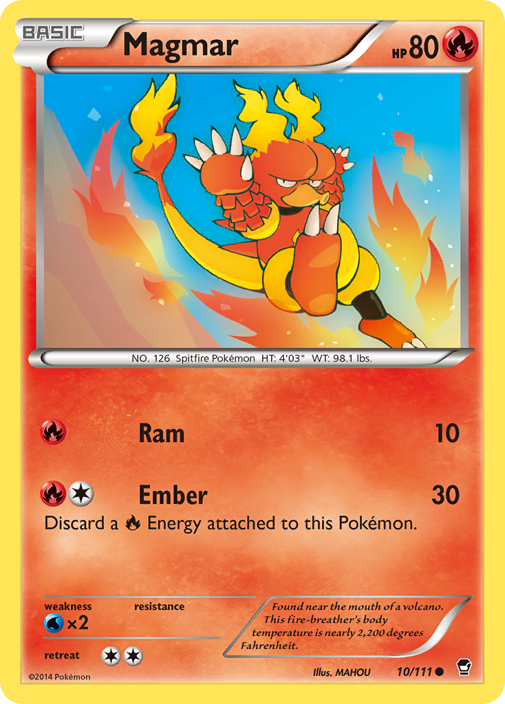 Magmar (10/111) [XY: Furious Fists] | Silver Goblin