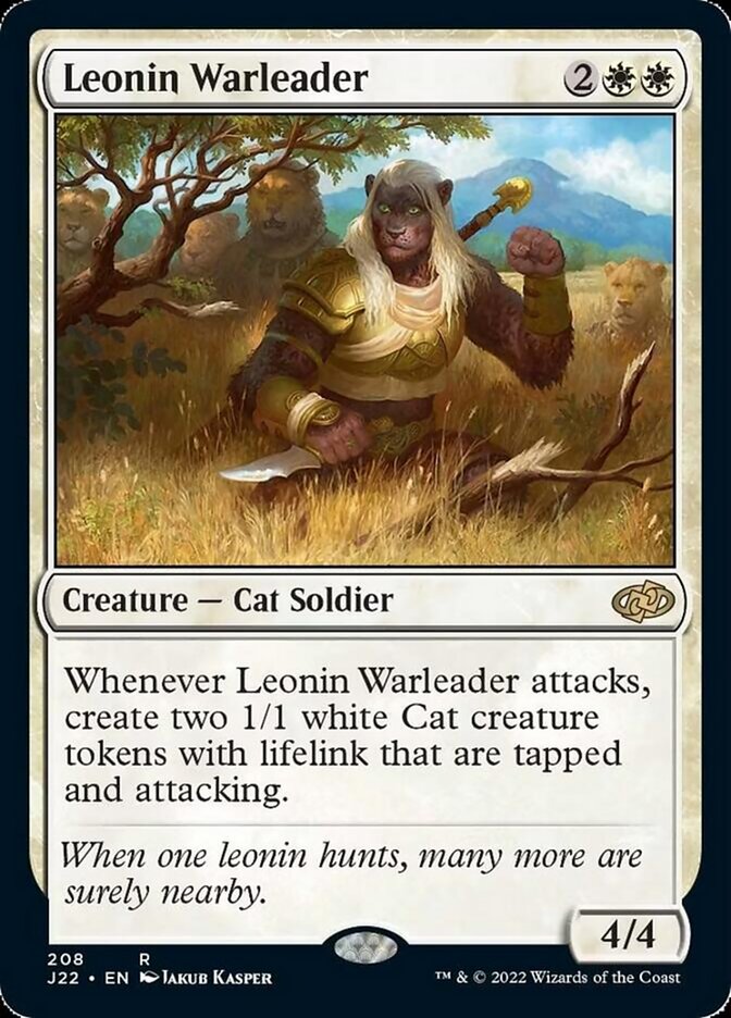 Leonin Warleader [Jumpstart 2022] | Silver Goblin