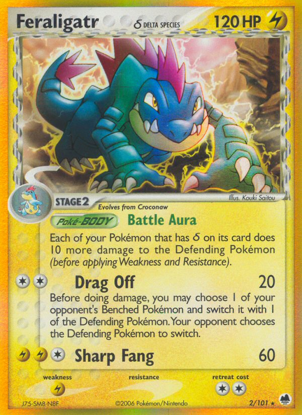 Feraligatr (2/101) (Delta Species) [EX: Dragon Frontiers] | Silver Goblin