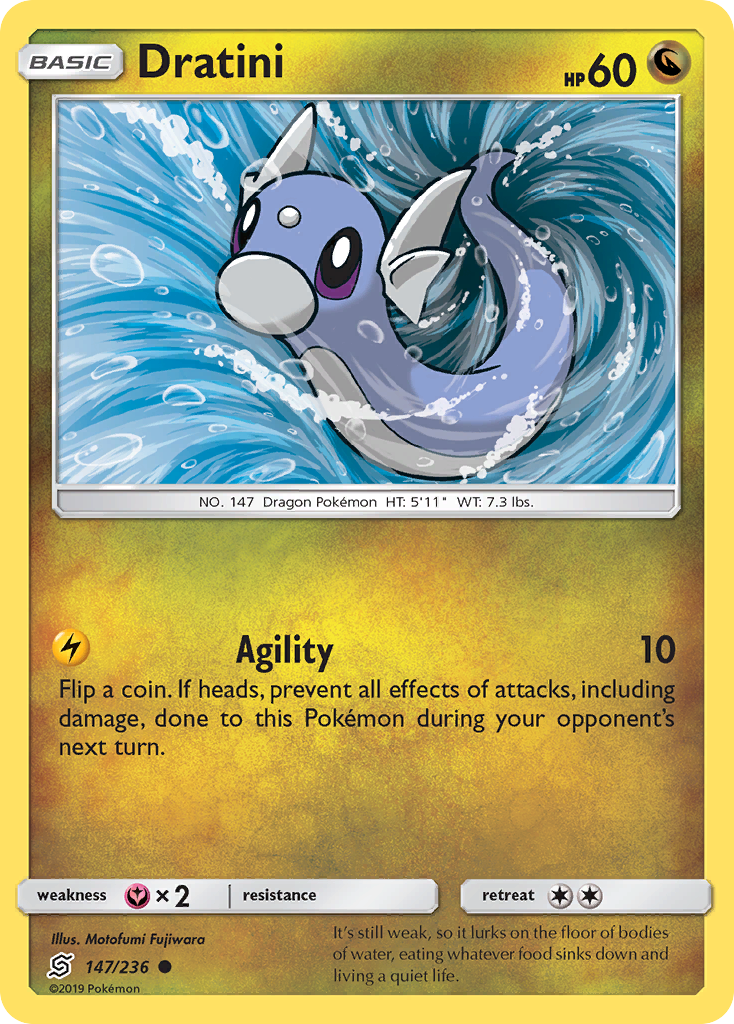 Dratini (147/236) [Sun & Moon: Unified Minds] | Silver Goblin