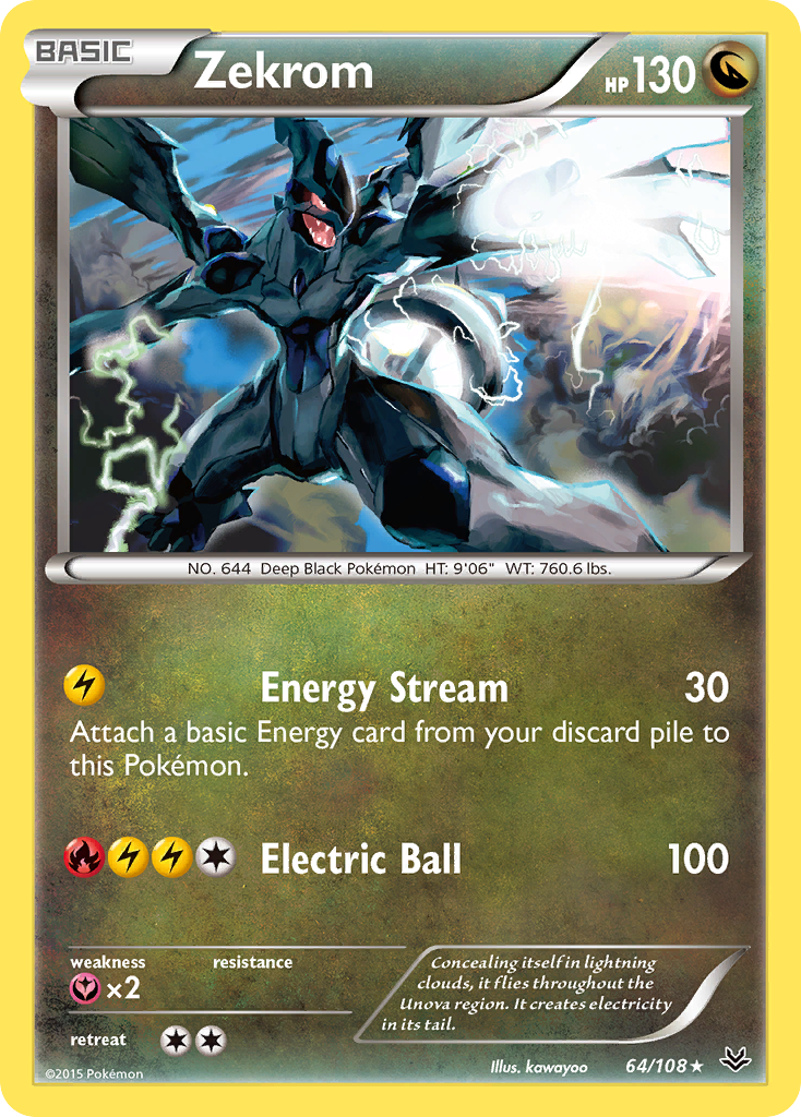 Zekrom (64/108) [XY: Roaring Skies] | Silver Goblin