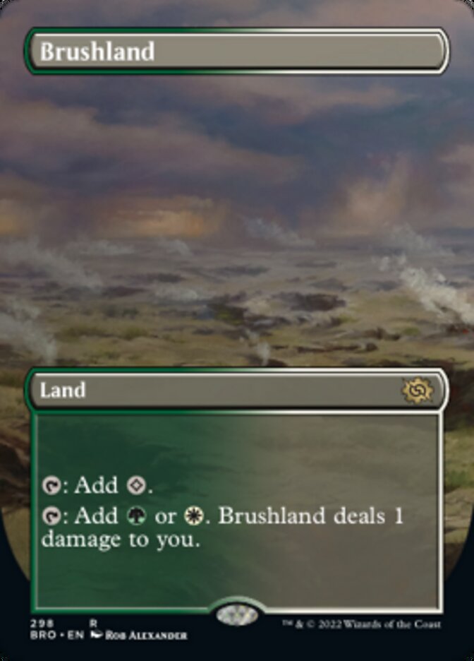 Brushland (Borderless Alternate Art) [The Brothers' War] | Silver Goblin