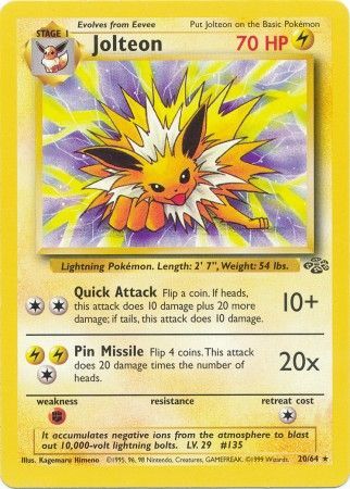 Jolteon (20/64) [Jungle Unlimited] | Silver Goblin